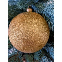 Новогодний шар "Блестки" Ø130мм золотой